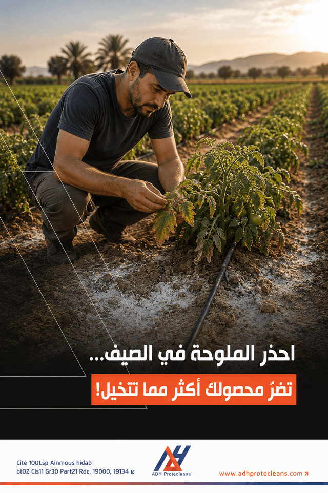 احذر الملوحة في الصيف… تضرّ بمحصولك أكثر مما تتخيل!